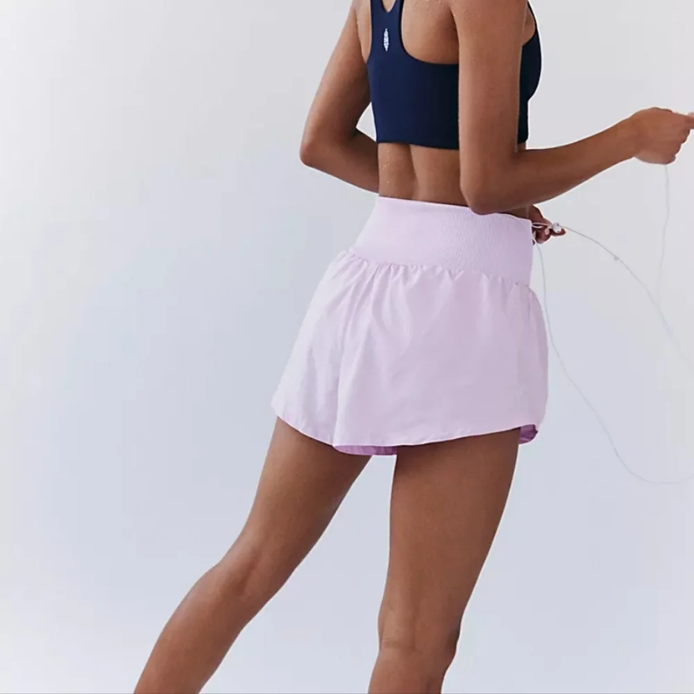 Free People Movement Carpe Diem Shorts Powder Pink - Picture 2 of 6